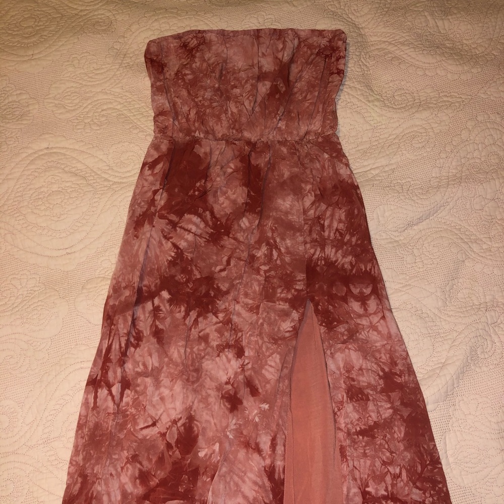 Tie Dye Open Back Maxi Dress